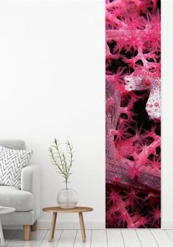 Flächenvorhang Meermomente Magenta Schiebevorhang, Schiebegardine, modern, 60 cm breit, 2,65 m hoch, 3 m hoch